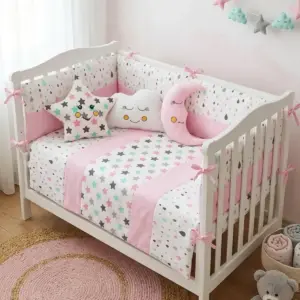 Damla Bebek Uyku Seti — Pembe