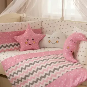 Zig Zag Bebek Uyku Seti — Pembe