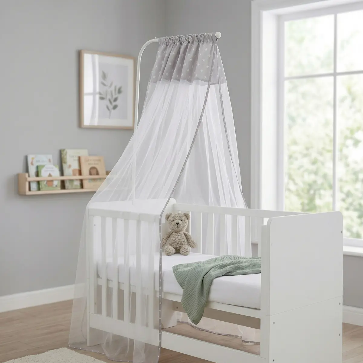 L Model Bebek Beşik Cibinlik ve Aparatı - Görsel 18