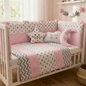 bebek uyku seti pembe