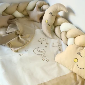 Cloudy Montessori Bebek Uyku Seti Krem