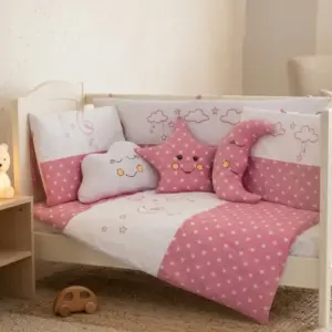 Cloudy Bebek Uyku Seti — Pembe