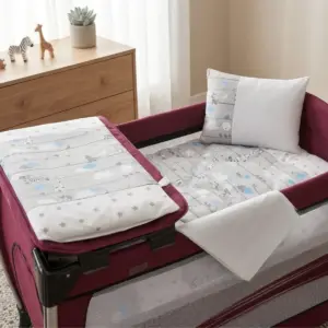 Park Yatak Uyku Seti 70x110 Giraffe 4 Parça - Zürafa Desenli