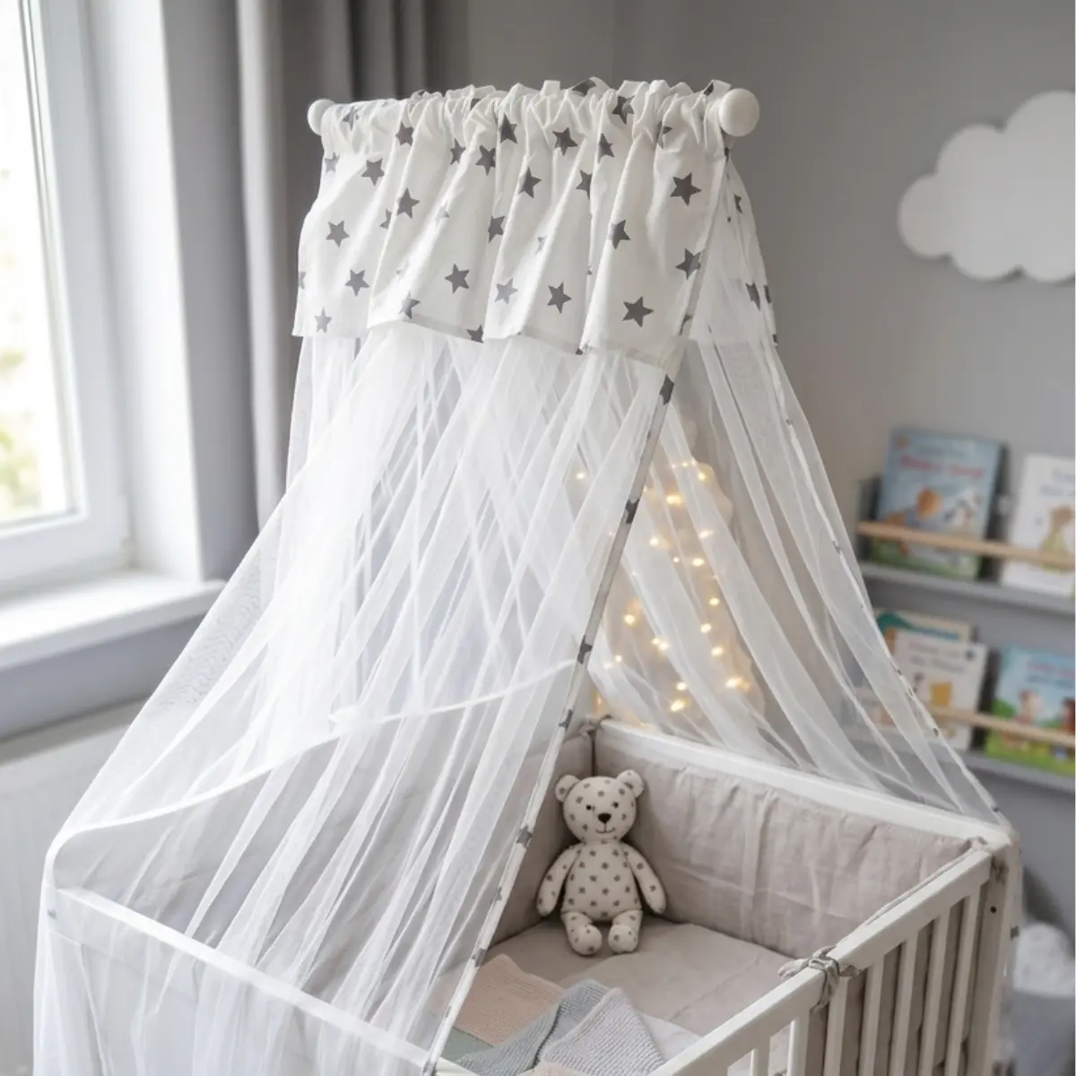 L Model Bebek Beşik Cibinlik ve Aparatı - Görsel 20