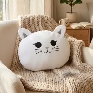 Kedi Uyku Arkadaşı Yastık - Dekoratif Bebek Yastığı