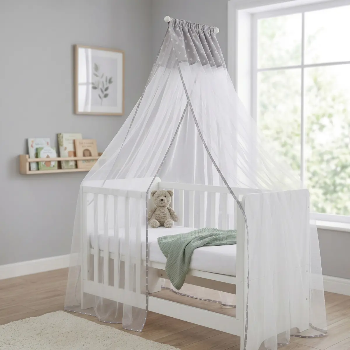 L Model Bebek Beşik Cibinlik ve Aparatı - Görsel 17