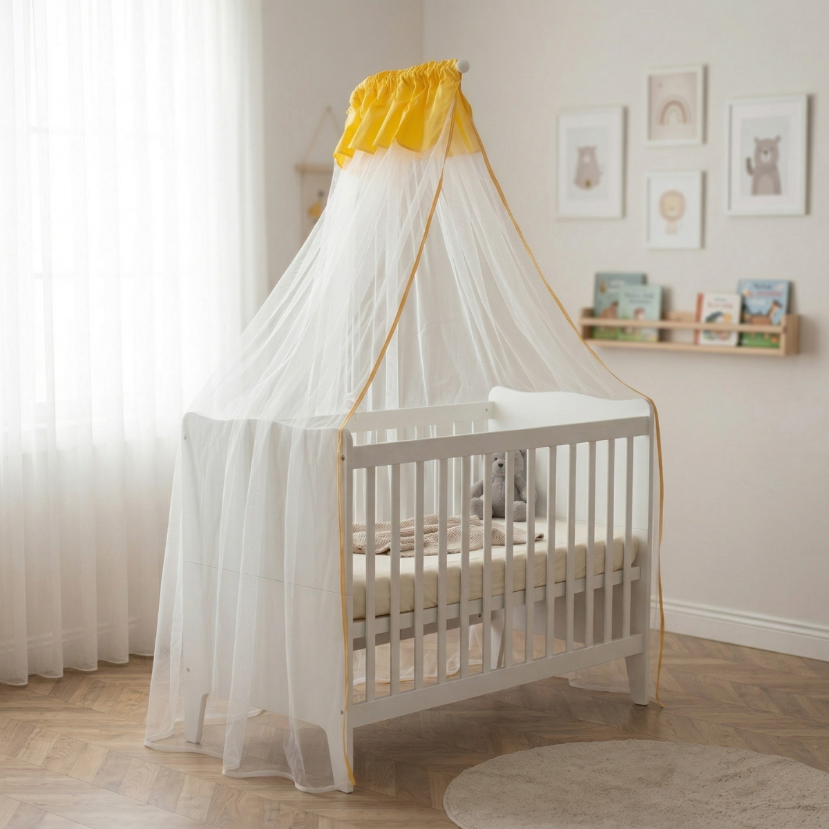 L Model Bebek Beşik Cibinlik ve Aparatı - Görsel 5