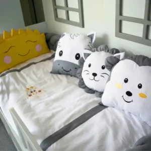 Animals Montessori Bebek Uyku Seti Örgü Yan Korumalı - Kista Baby