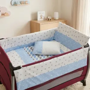 Park Yatak Uyku Seti 70x110 Zig Zag 6 Parça - Zikzak Desenli