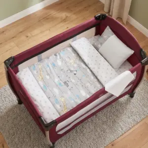 Park Yatak Uyku Seti 70x110 Giraffe 4 Parça - Zürafa Desenli