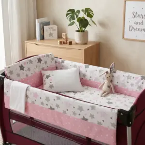 Park Yatak Uyku Seti 70x110 Stars 6 Parça - Yıldız Desenli