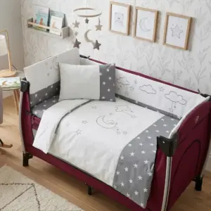 Park Yatak Uyku Seti 70x110 Cloudy 6 Parça - Bulut Desenli