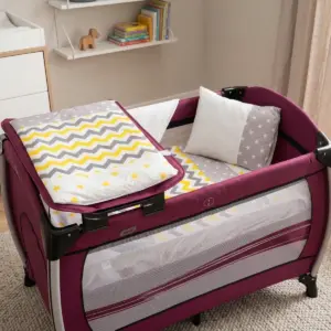 Park Yatak Uyku Seti 70x110 Zig Zag 4 Parça - Zikzak Desenli