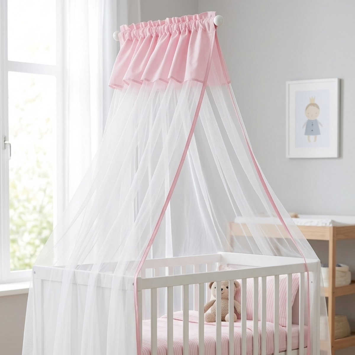 L Model Bebek Beşik Cibinlik ve Aparatı - Görsel 10