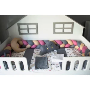 Penguin Montessori Bebek Uyku Seti Gri 90x190 cm