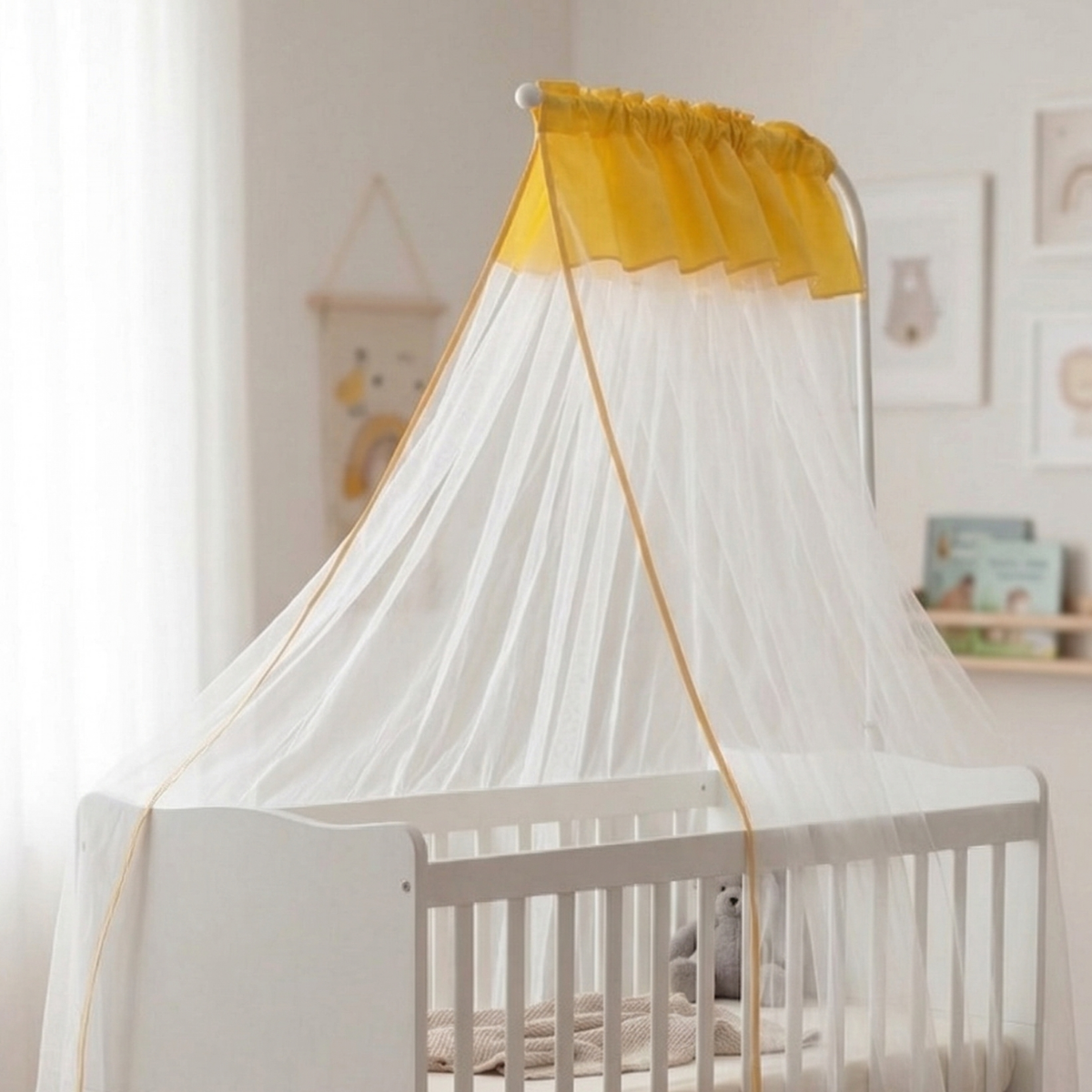 L Model Bebek Beşik Cibinlik ve Aparatı - Görsel 4