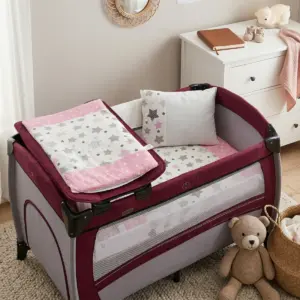 Park Yatak Uyku Seti 70x110 Stars 4 Parça - Yıldız Desenli