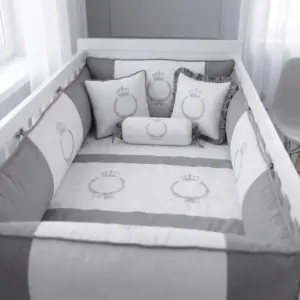 Crown Bebek Uyku Seti — Gri